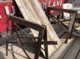 画像4: Vintage Industrial Rustic Wooden Folding Sawhorses (B934)