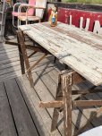 画像6: Vintage Industrial Rustic Wooden Folding Sawhorses (B934)