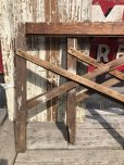 画像23: Vintage Industrial Rustic Wooden Folding Sawhorses (B934)