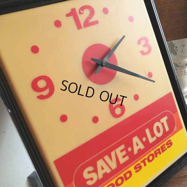 画像10: Vintage Advertising SAVE-A-LOT Food Stores Store DIsplay Light Clock Sign (B940)