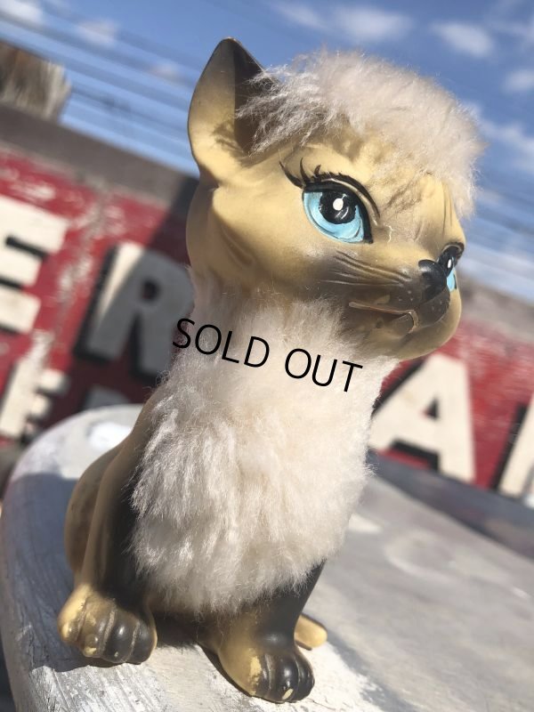 画像10: 1970 Vintage KAMER Inc Made in Japan Cat Rubber Vinyl Toy  (B937)