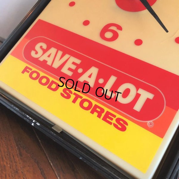 画像9: Vintage Advertising SAVE-A-LOT Food Stores Store DIsplay Light Clock Sign (B940)