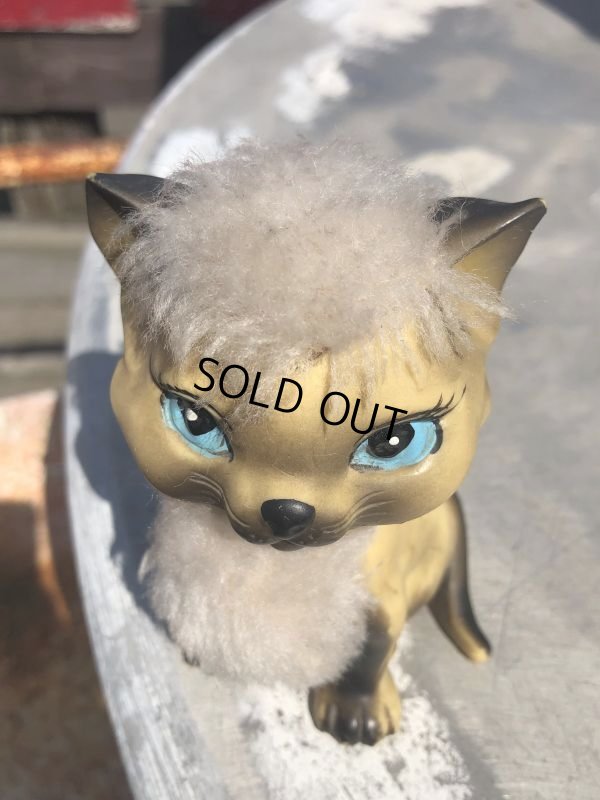 画像9: 1970 Vintage KAMER Inc Made in Japan Cat Rubber Vinyl Toy  (B937)