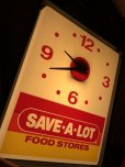 画像19: Vintage Advertising SAVE-A-LOT Food Stores Store DIsplay Light Clock Sign (B940)