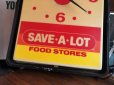 画像17: Vintage Advertising SAVE-A-LOT Food Stores Store DIsplay Light Clock Sign (B940)