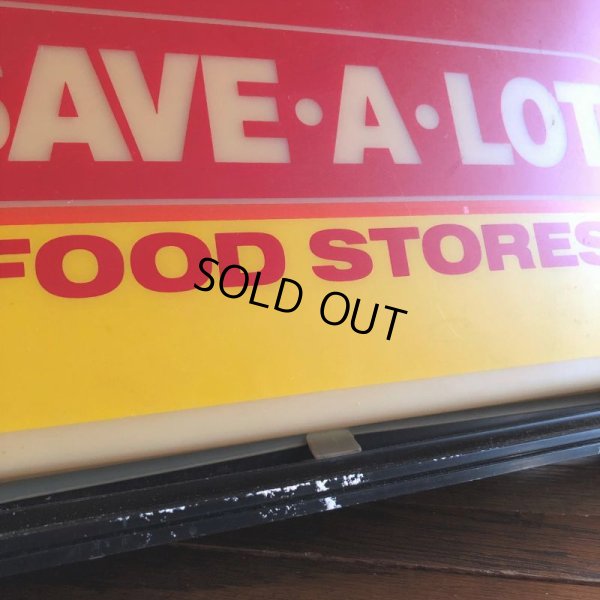 画像13: Vintage Advertising SAVE-A-LOT Food Stores Store DIsplay Light Clock Sign (B940)