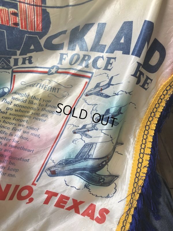 画像3: Vintage Souvenir Cushion Cover LACKLAND AIR FORCE  BASE (B942)