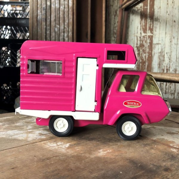 画像2: Vintage Tonka Camper Camping - Car Pink (B945)