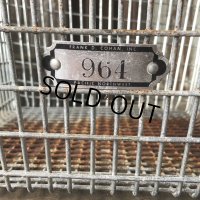 Vintage Frank D Cohan Gym Locker Metal Wire Basket #964 (B952)