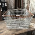 画像4: Vintage Frank D Cohan Gym Locker Metal Wire Basket #993 (B960)