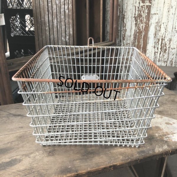 画像4: Vintage Frank D Cohan Gym Locker Metal Wire Basket #993 (B960)