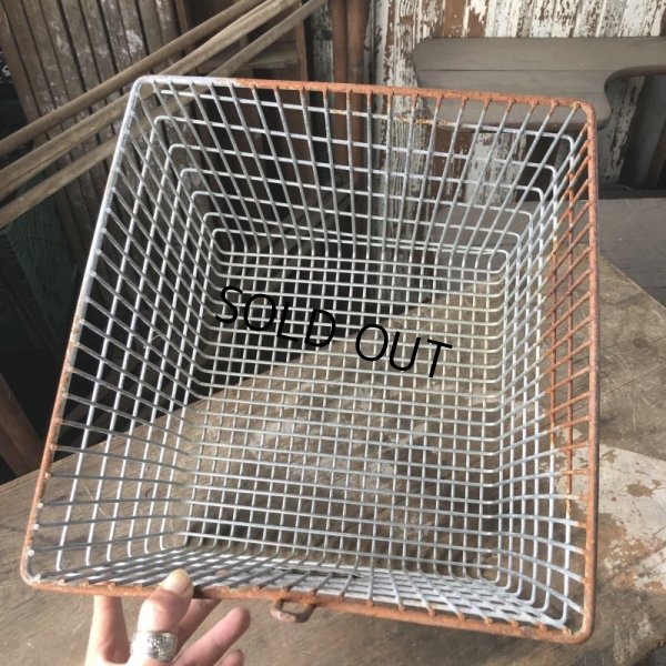 画像6: Vintage Frank D Cohan Gym Locker Metal Wire Basket #963 (B951)