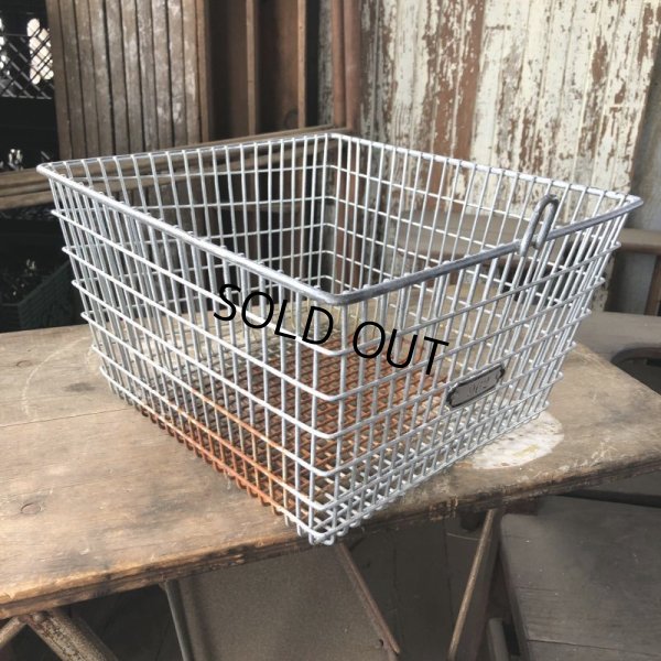 画像3: Vintage Frank D Cohan Gym Locker Metal Wire Basket #962 (B950)