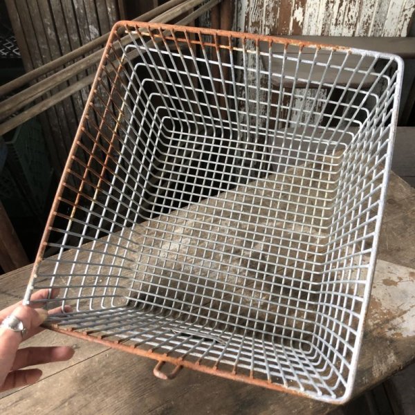 画像6: Vintage Frank D Cohan Gym Locker Metal Wire Basket #971 (B956)