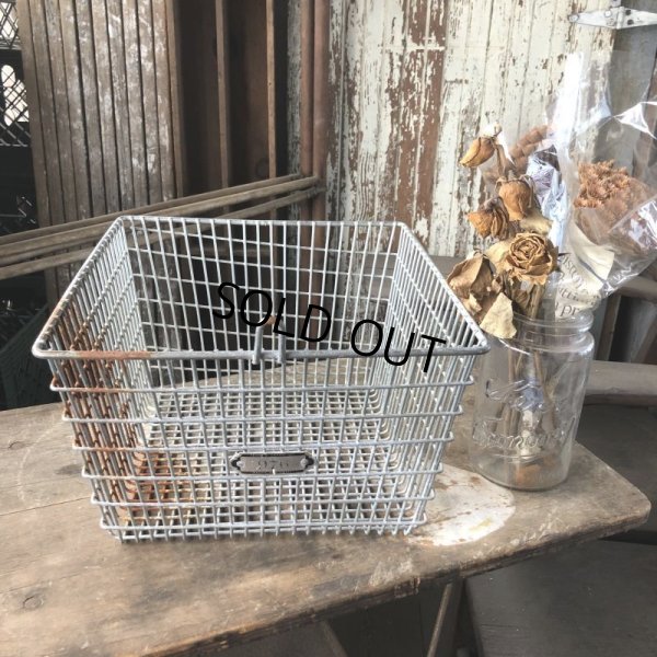 画像8: Vintage Frank D Cohan Gym Locker Metal Wire Basket #976 (B955)