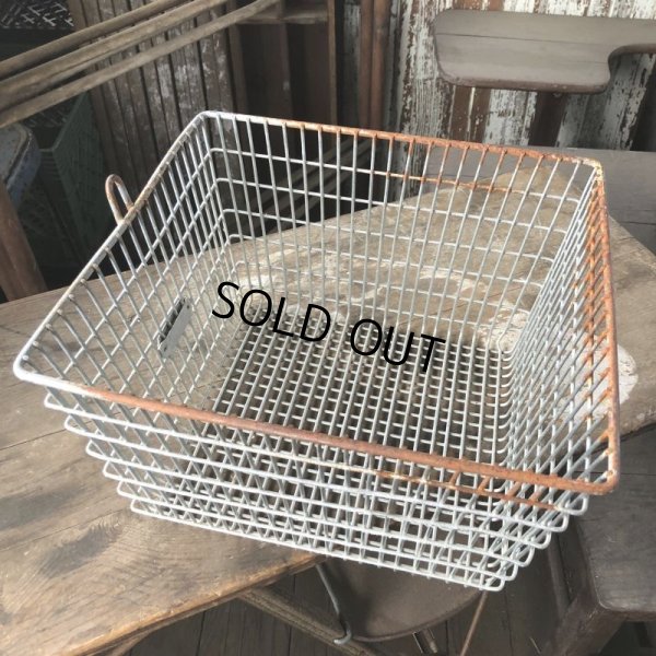 画像5: Vintage Frank D Cohan Gym Locker Metal Wire Basket #993 (B960)