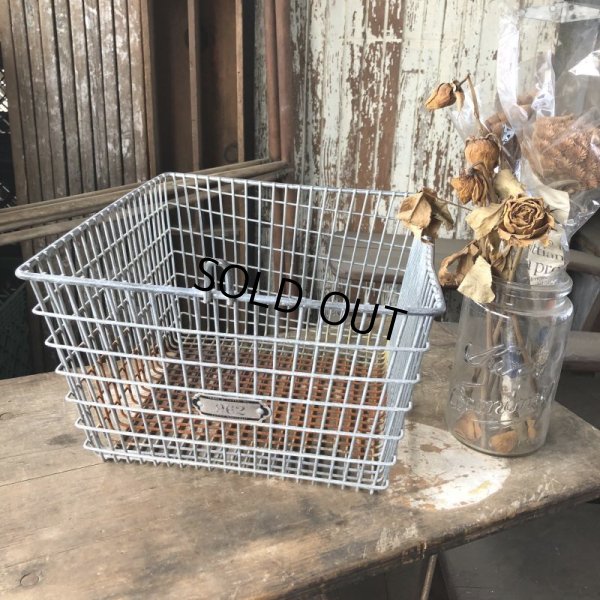 画像8: Vintage Frank D Cohan Gym Locker Metal Wire Basket #962 (B950)