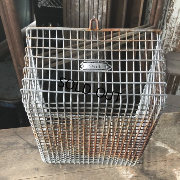 画像7: Vintage Frank D Cohan Gym Locker Metal Wire Basket #964 (B952)