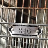 Vintage Frank D Cohan Gym Locker Metal Wire Basket #846 (B957)