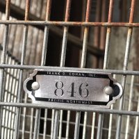 Vintage Frank D Cohan Gym Locker Metal Wire Basket #846 (B957)