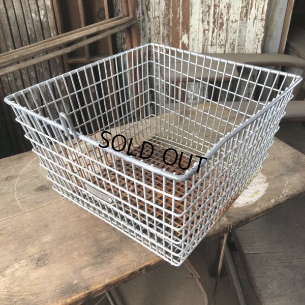 画像5: Vintage Frank D Cohan Gym Locker Metal Wire Basket #962 (B950)