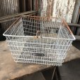 画像1: Vintage Frank D Cohan Gym Locker Metal Wire Basket #993 (B960) (1)