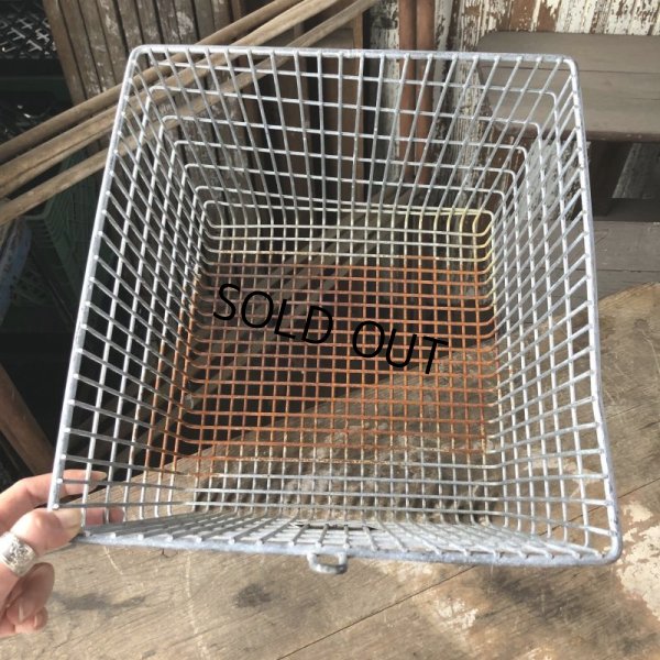 画像6: Vintage Frank D Cohan Gym Locker Metal Wire Basket #962 (B950)