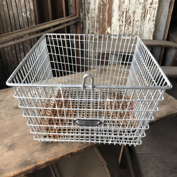 画像2: Vintage Frank D Cohan Gym Locker Metal Wire Basket #992 (B959)