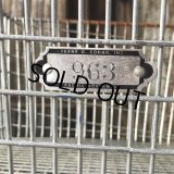 Vintage Frank D Cohan Gym Locker Metal Wire Basket #963 (B951)