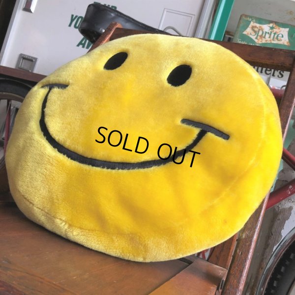 画像3: Vintage Happy Face Smiley Smile Plush Pillow Cushion (B965)