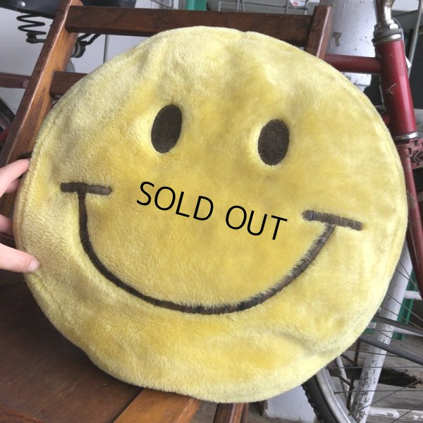 画像8: Vintage Happy Face Smiley Smile Plush Pillow Cushion (B964)