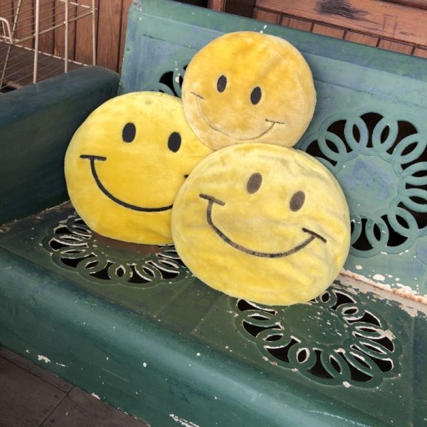 画像11: Vintage Happy Face Smiley Smile Plush Pillow Cushion (B963)