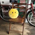 画像1: Vintage Happy Face Smiley Smile Plush Pillow Cushion (B963) (1)