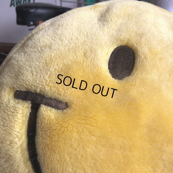 画像6: Vintage Happy Face Smiley Smile Plush Pillow Cushion (B964)