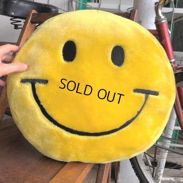 画像7: Vintage Happy Face Smiley Smile Plush Pillow Cushion (B965)