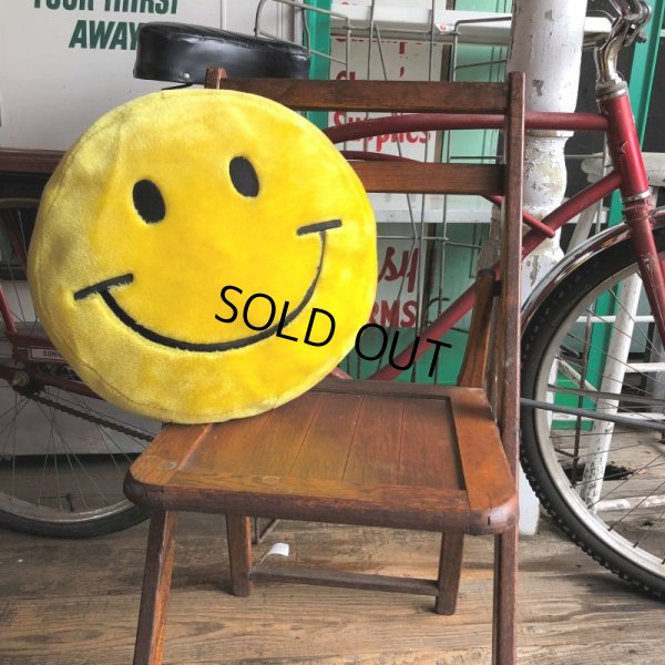 画像8: Vintage Happy Face Smiley Smile Plush Pillow Cushion (B965)