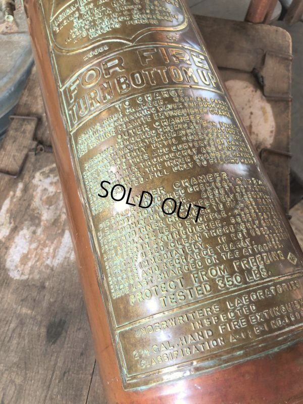 画像12: Vintage Foamite Brass Fire Extinguisher (B970)