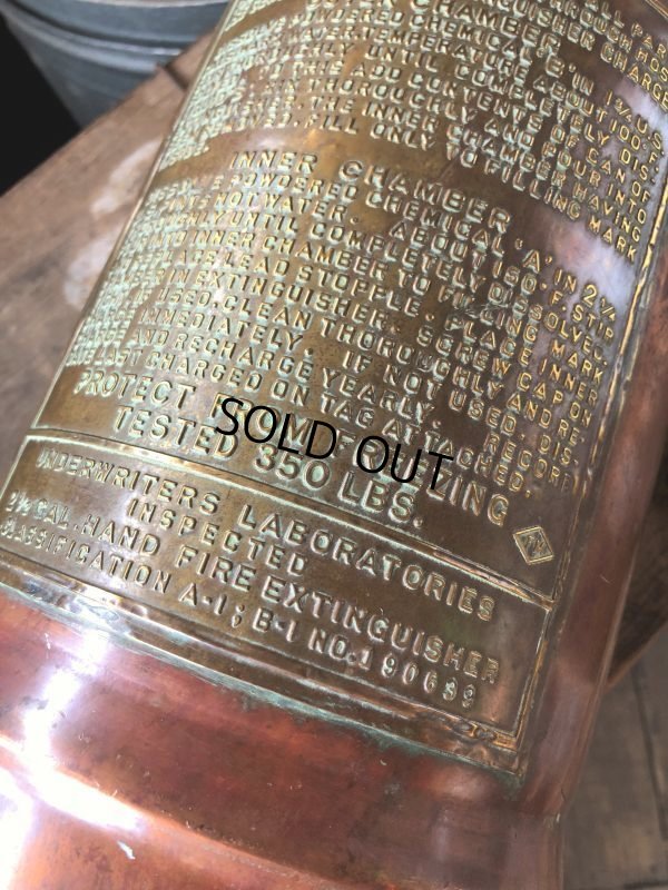 画像13: Vintage Foamite Brass Fire Extinguisher (B970)