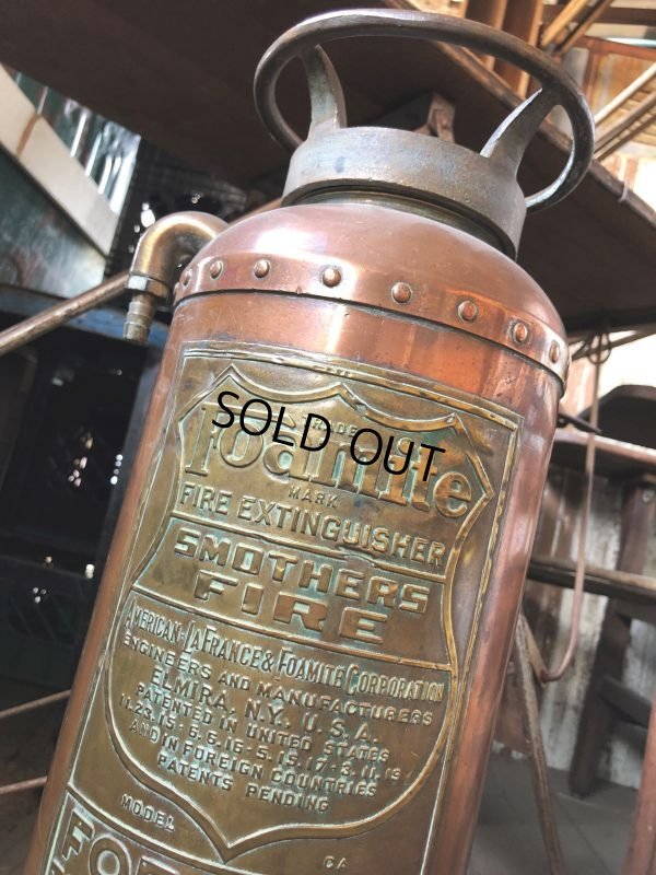 画像3: Vintage Foamite Brass Fire Extinguisher (B970)