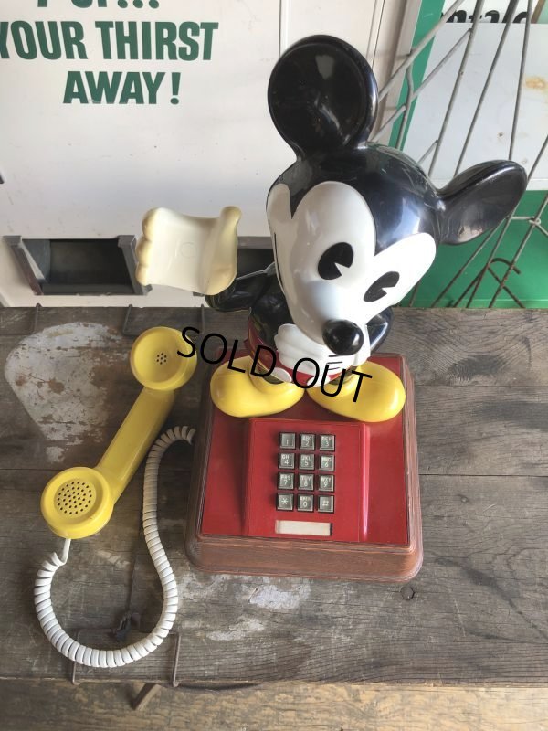 画像6: 70s Vintage Telephone Mickey Mouse (B972)