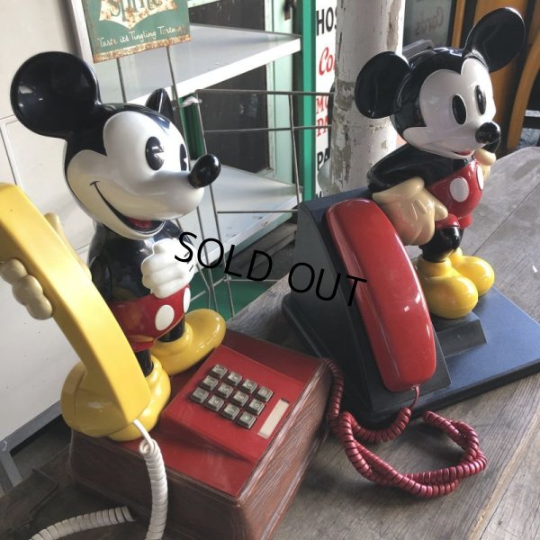 画像17: 70s Vintage Telephone Mickey Mouse (B972)