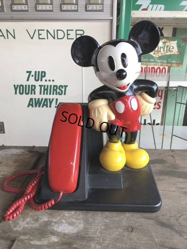 画像2: 90s Vintage Telephone Mickey Mouse (B973)