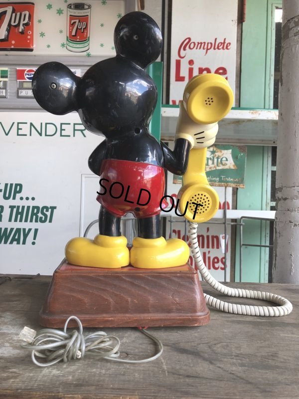画像4: 70s Vintage Telephone Mickey Mouse (B972)