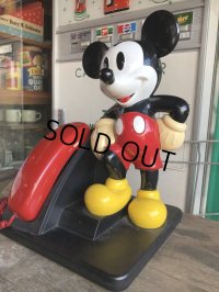 90s Vintage Telephone Mickey Mouse (B973)