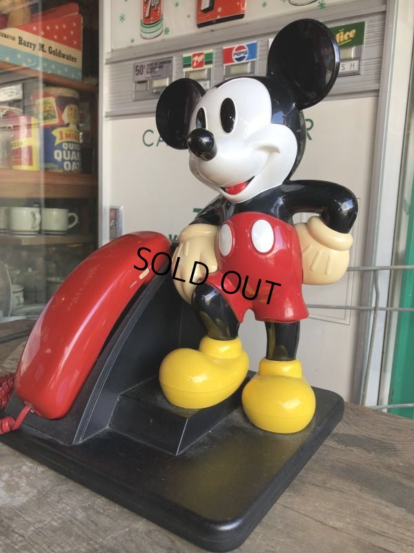 画像1: 90s Vintage Telephone Mickey Mouse (B973)