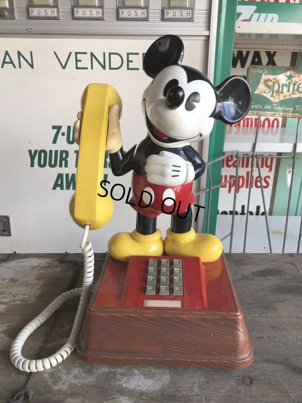 画像2: 70s Vintage Telephone Mickey Mouse (B972)