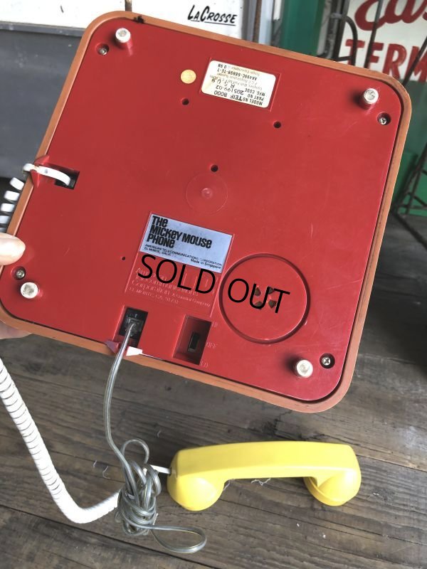 画像8: 70s Vintage Telephone Mickey Mouse (B972)