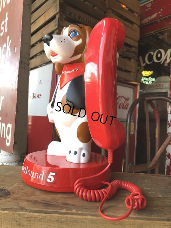 画像6: 90s Vintage Advertising NASHVILLE Channel 5 News Hound 5 Telephone (B974)