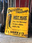 画像17: Antique Dutchess Trousers Advertising Embossed Tin Sign (B975)