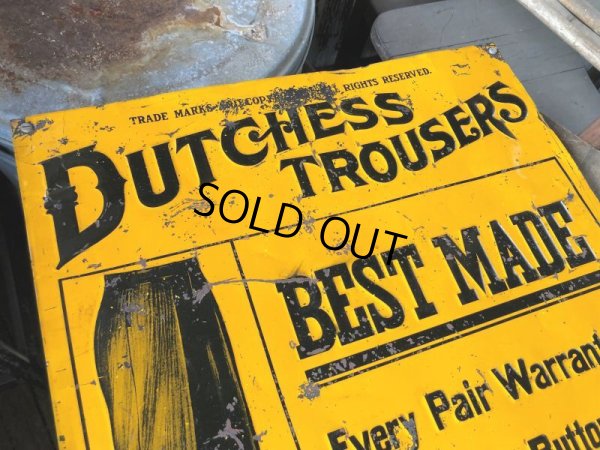 画像18: Antique Dutchess Trousers Advertising Embossed Tin Sign (B975)